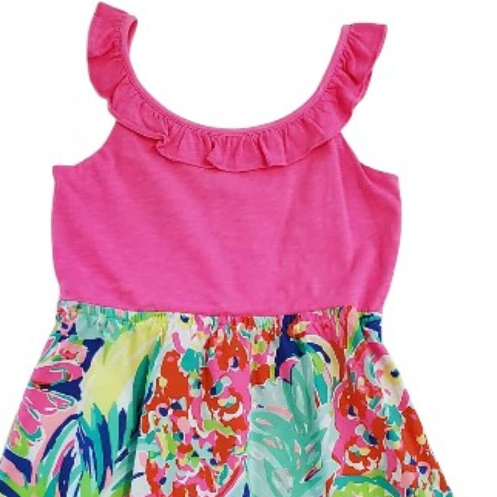 Lilly Pulitzer Multi Casa Banana Dress Size 12-14 - Picture 5 of 5